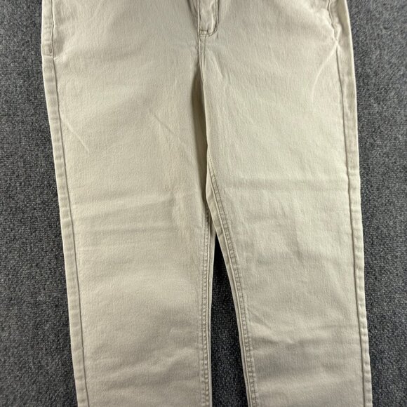NWT Seven7 Jeans Slim Straight Ivory High Rise Denim Pants Fitted Hips Ladies - Picture 4 of 16